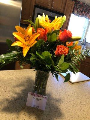 Autumn flower birthday bouquet.