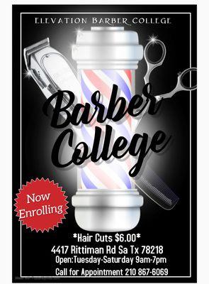 Elevation Barber College