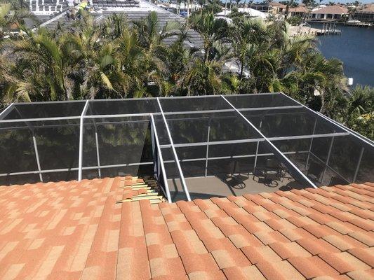 Installation of all types of roofs, pool cages, and screens