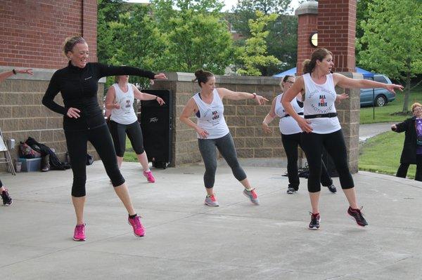 Our instructors volunteered to teach a class at the Colerain Relay for Life, May 2016. We love the opportunity to dance together!