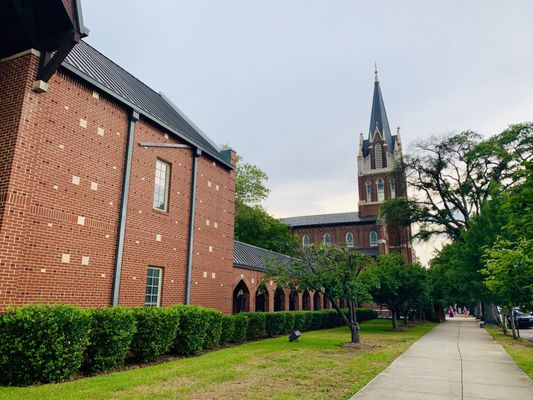 View from sidewalk