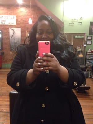 Wand waves. Hair done by D.