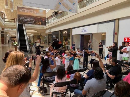 Our Violin students at the Playathon 2019