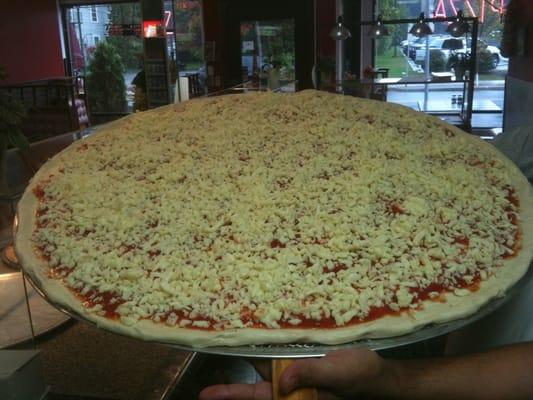 the biggest pizza in hudson valley over 30"