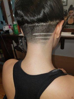 Quick and clean woman's undercut