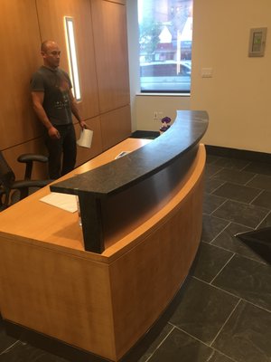 Reception desk white plains ny