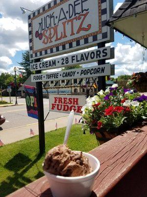 Tasty things happen on this patio.