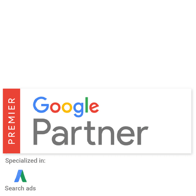 We are a Premier Google Partner For Search