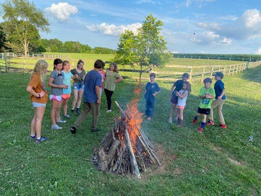 Summer Riding Camp Bon Fire