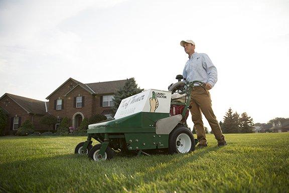 Power Seeding - it puts holes on the ground and pushes seeds under about 1 inch for greater germination