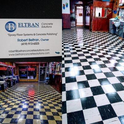 I Highly Recommend Robert Beltran for any Floor Services  LOOK AT THE TRANSFORMATION HE & HIS CREW DID FOR MY BARBERSHOP. ITS AWESOME