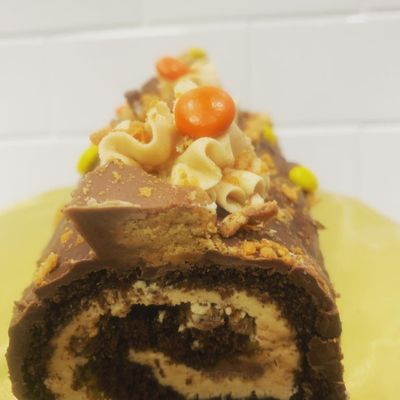 Chocolate peanut butter roll.