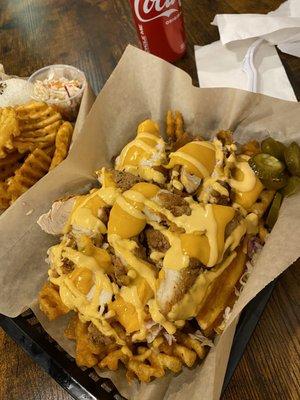 Chicken cheese fries