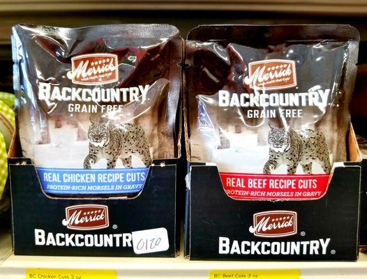 MERRICK'S BACKCOUNTRY is just about the highest-quality cat food you're going to find at PETSENSE in Thomaston, Georgia!