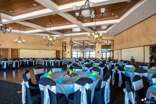 Dinner/Reception area at Foothills Country Club.