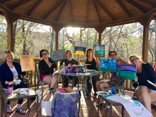 Healing through art on women's retreat