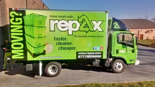 The new edition to our Repax fleet of delivery trucks.