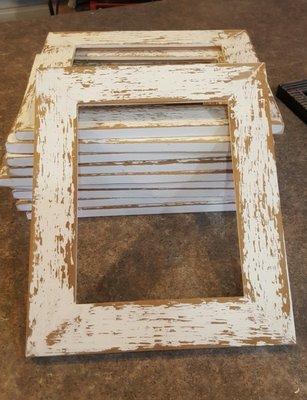 Antique White barnwood frame