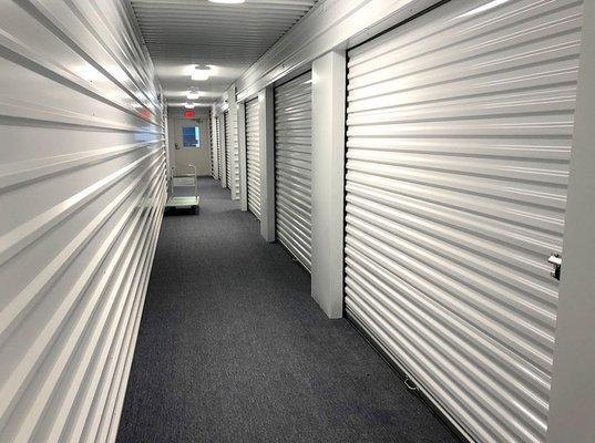 Inside look at our climate controlled storage units.