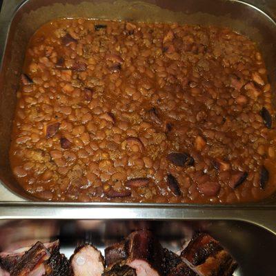 Baked beans with ground beef