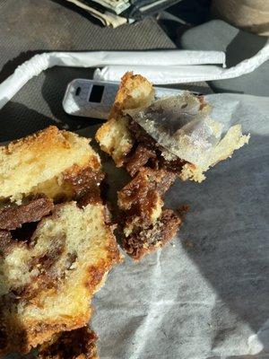 Tape in my cinnamon coffee cake