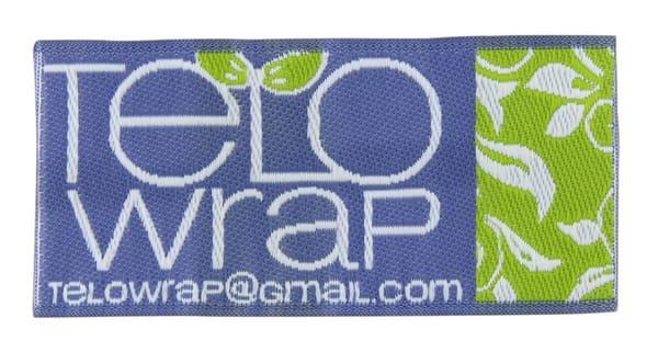 Large Woven Damask Label