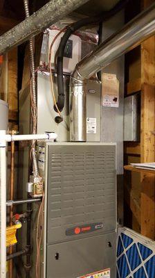 Trane Furnace & Air Conditioner installation, November 2016