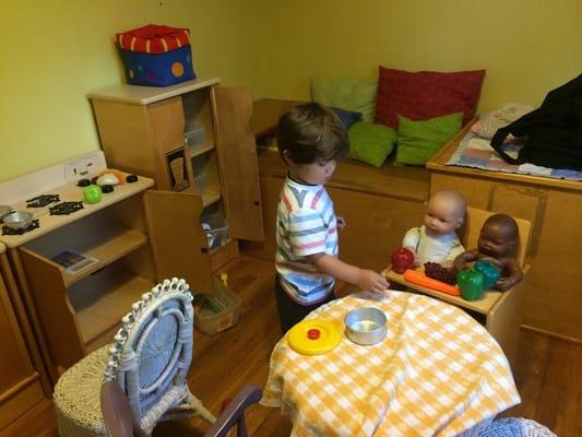 Play kitchen area