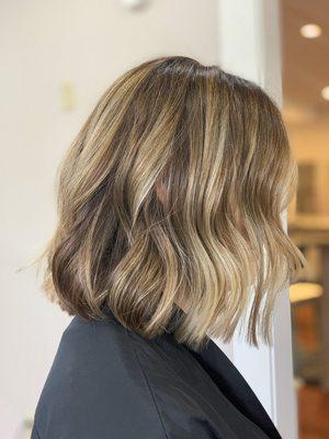 Long bob with subtle balayage