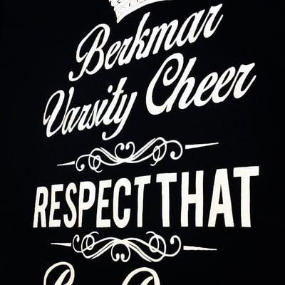 Berkmar Varsity Cheer, Respect that! #screen #printing #ADB #Advertising