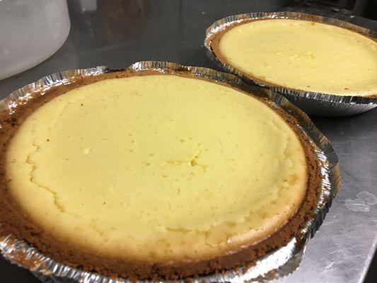 Homemade cheese cake.