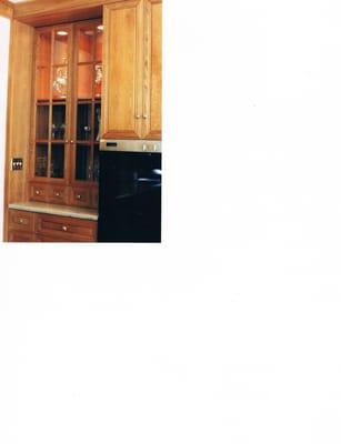 Custom kitchen in San Francisco marina district done in Cherry.