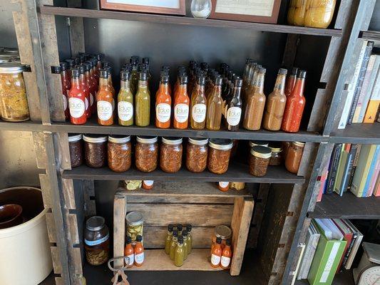 So many sauces! All housemade.