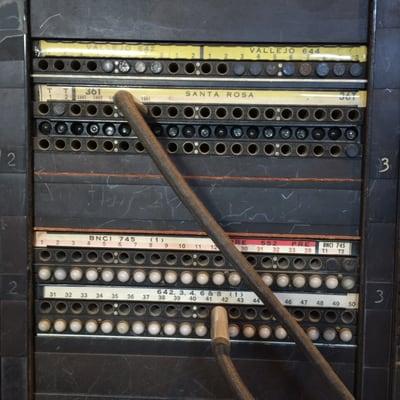 California's last switchboard was used in Crockett.