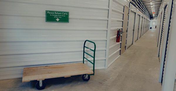 Carts available for use in our climate buildings!