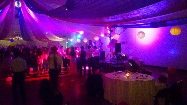 Lighting at Oak Grove High School Military Ball