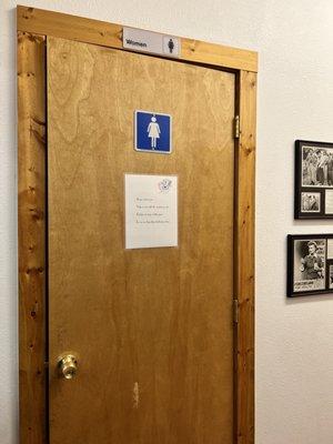 Women's restroom