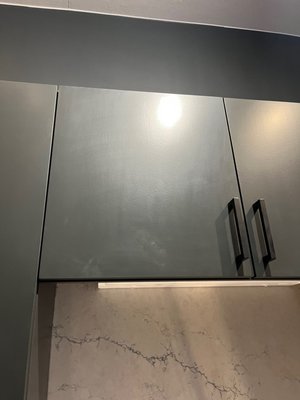 silicone markings on all our cabinets