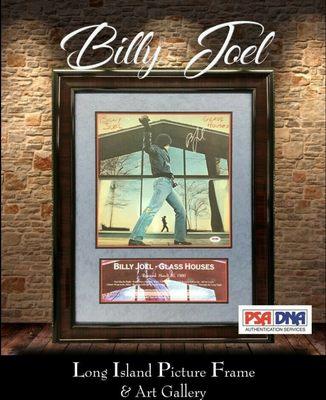 Billy Joel Glass House Autographed Album Cover. A Vast Inventory of Autographed Music Memorabilia.