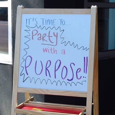 Party with a purpose