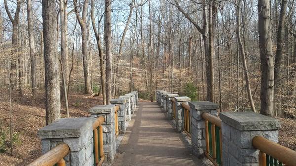 The largest of the several sturdy bridges constructed a few years ago.