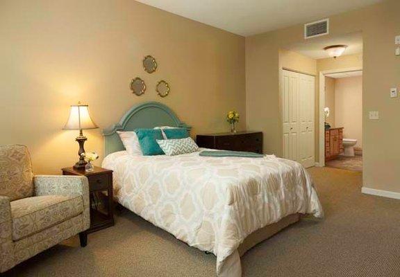 Cozy and comfortable living spaces designed with seniors in mind at The Willows of Ramsey Hill.