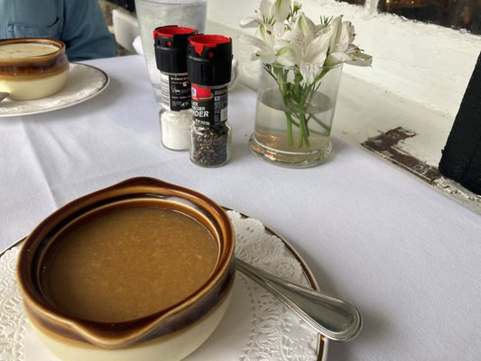 Seriously?  These salt and pepper shakers at a "Farm to Table" elegant restaurant and boutique inn?