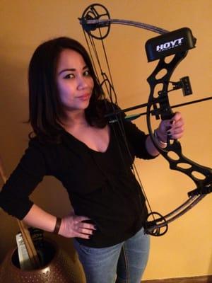 me and my HOYT cross bow... bad ass right? LOL