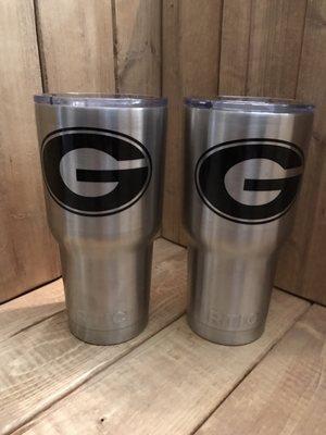 UGA black decal