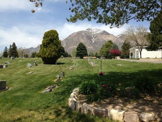 Sitting at the base of Ben Lomond Peak North Ogden Cemetery