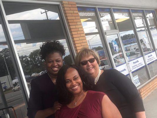 Lunch with my fellow agents Tonya and Kimberly