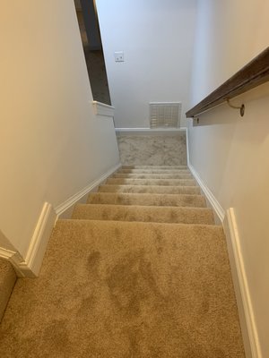 Carpet installation and paint job after flooded basement