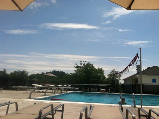 View from the pool on a Lazy Sunday in July - not much better than this