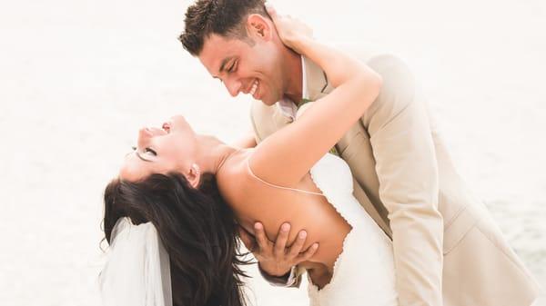 The bride and groom almost look like professional models. Loved working with them.